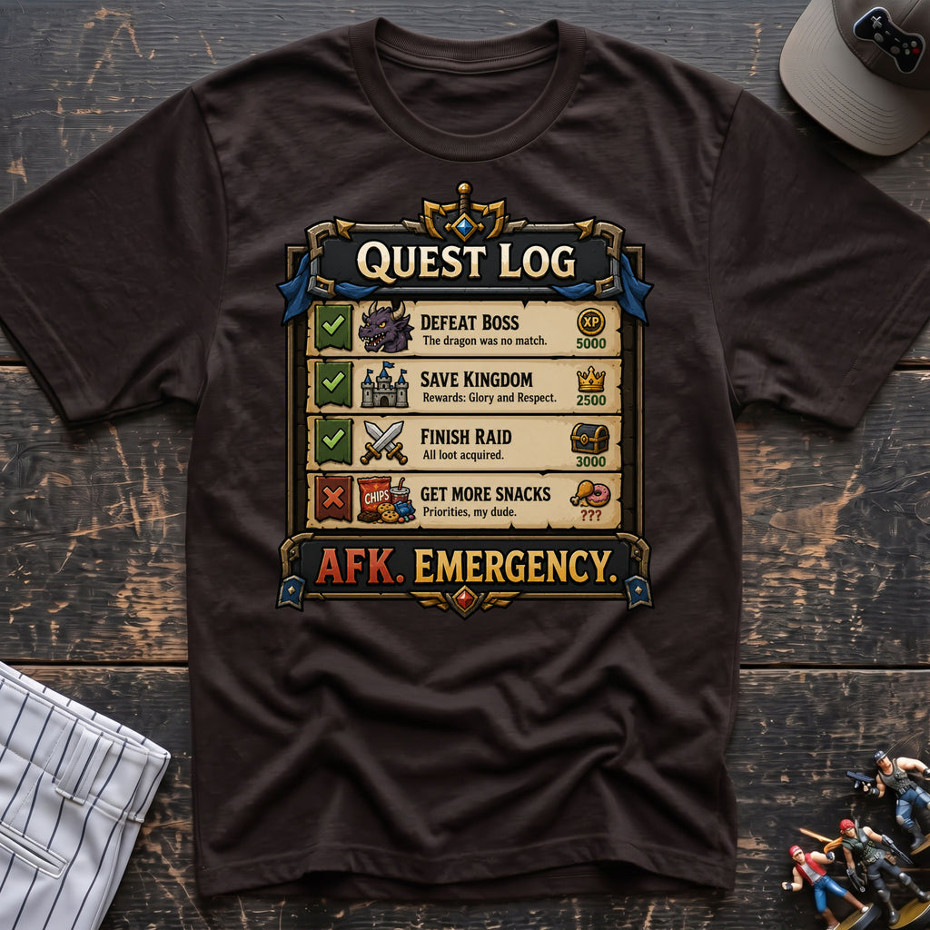 Quest Log snacks T-Shirt