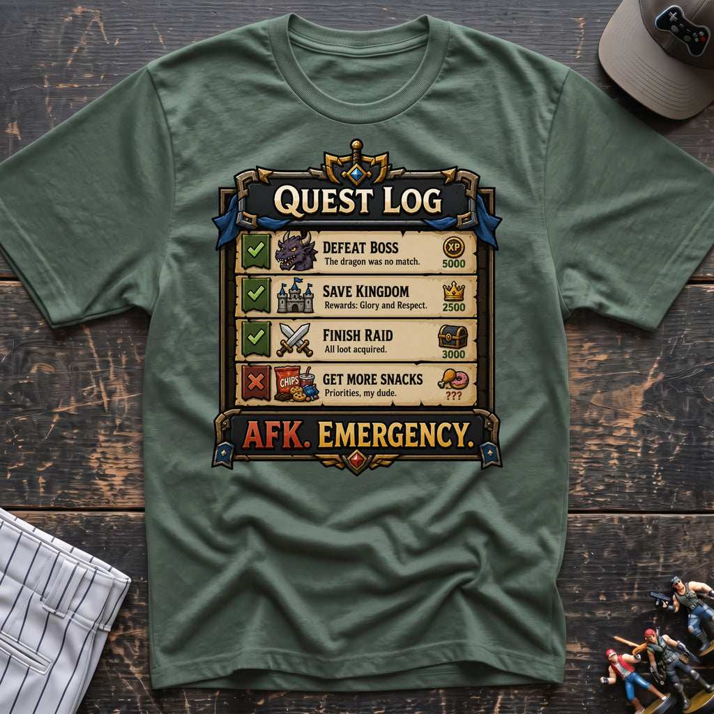 Quest Log snacks T-Shirt