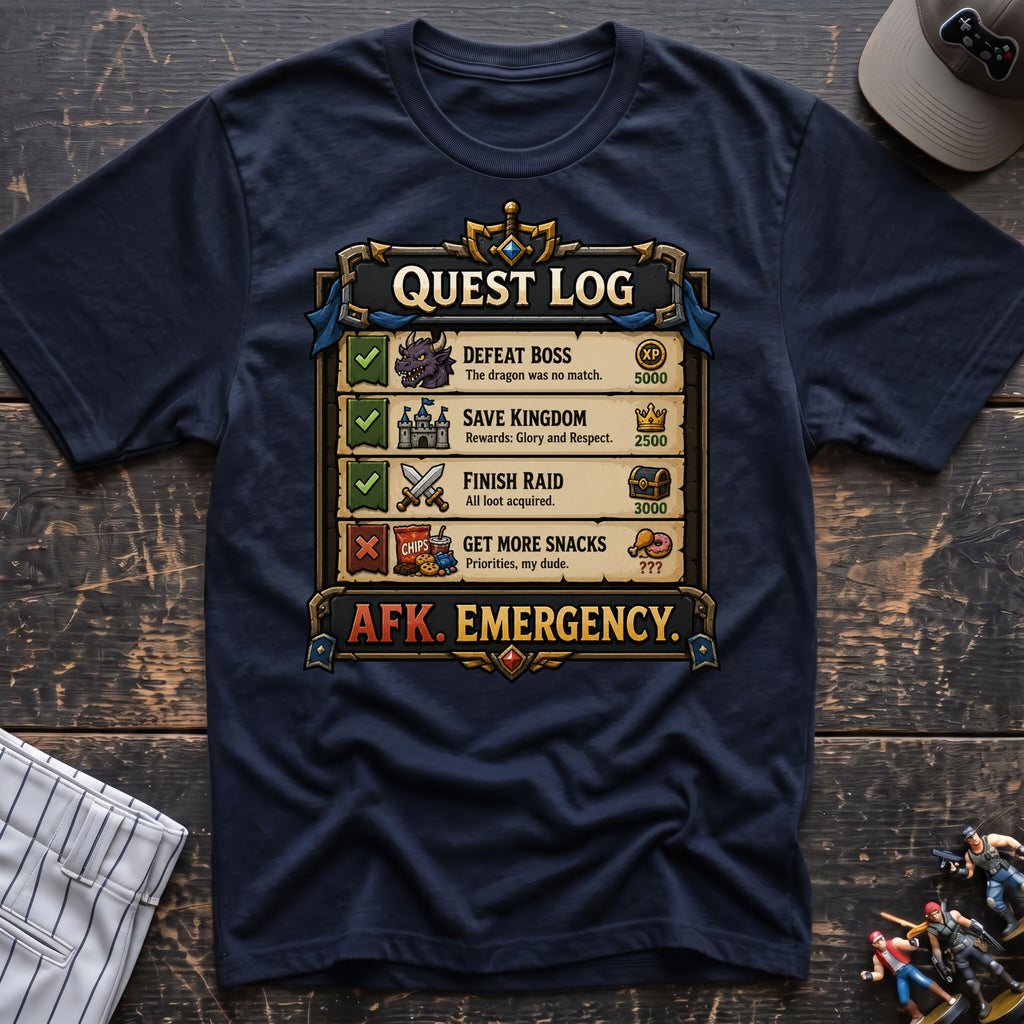 Quest Log snacks T-Shirt