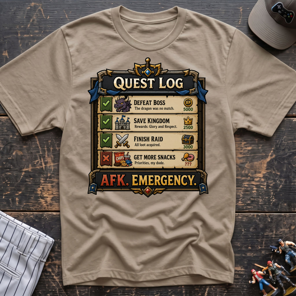 Quest Log snacks T-Shirt
