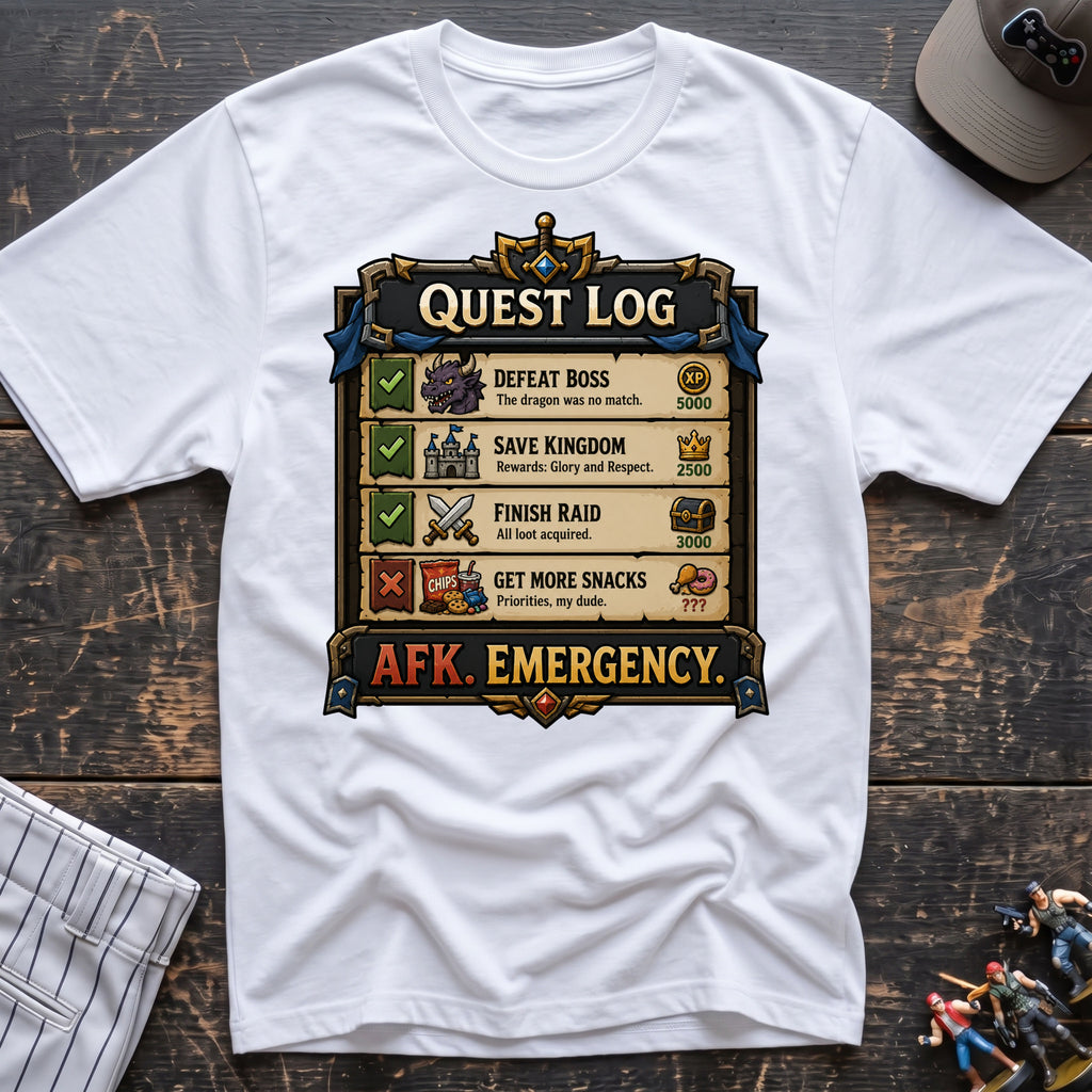 Quest Log snacks T-Shirt
